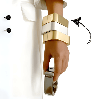 Square Wide-Cuff Bangle Bracelets For Women Vintage Geometric Spring Wrist Bangles Jewelry Gifts, Drestiny, Bracelets, Bangles, Gold, Silver, Gold Matte, Silver Matte, United States, USA, Canada, Australia, New Zealand, Untied Kingdom, UK, wide cuff bracelet, gold cuff bracelet, silver cuff bracelet, chunky cuff bracelet, statement cuff bracelet, shopdrestiny.com